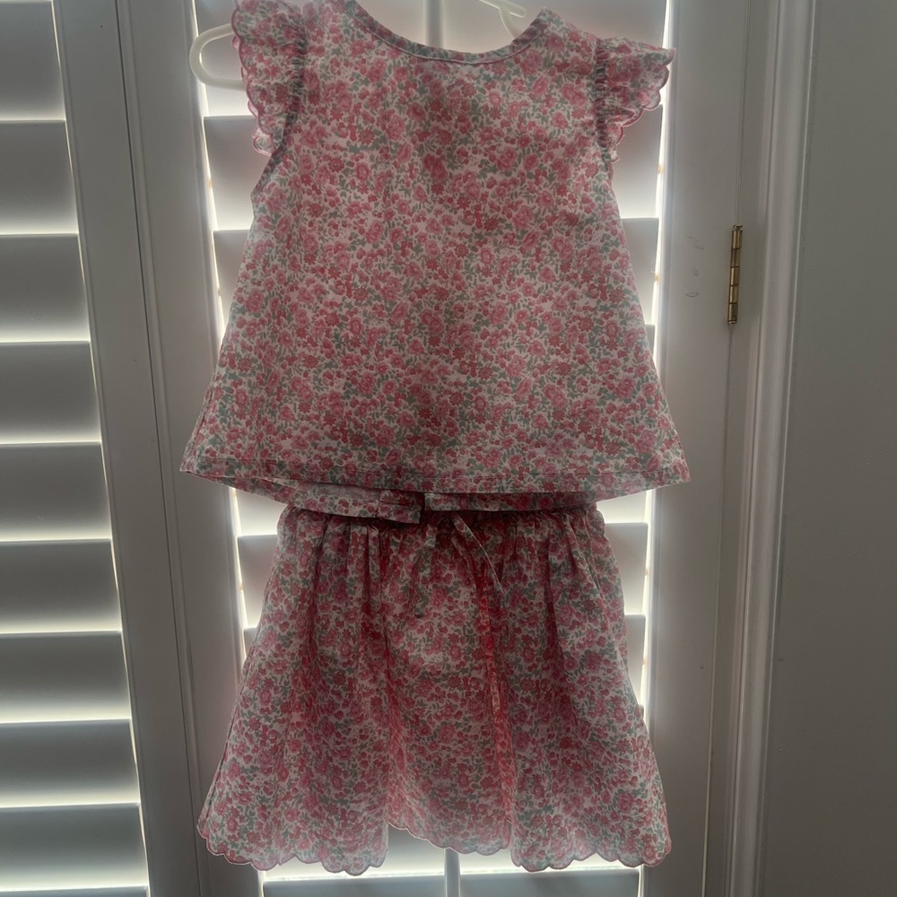 Edgehill Collection Girls 2piece - Pink Floral Set for Easter